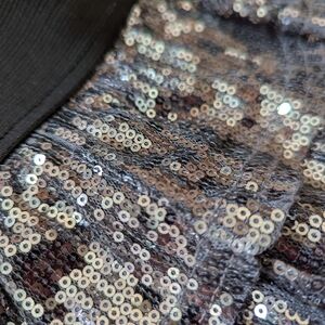 Place Black Ribbed Fabric